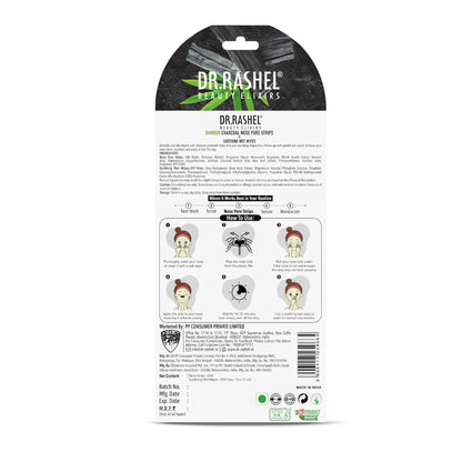 Charcoal Nose Strips for Blackheads Removal & Soothing Wet Wipes Combo Pack