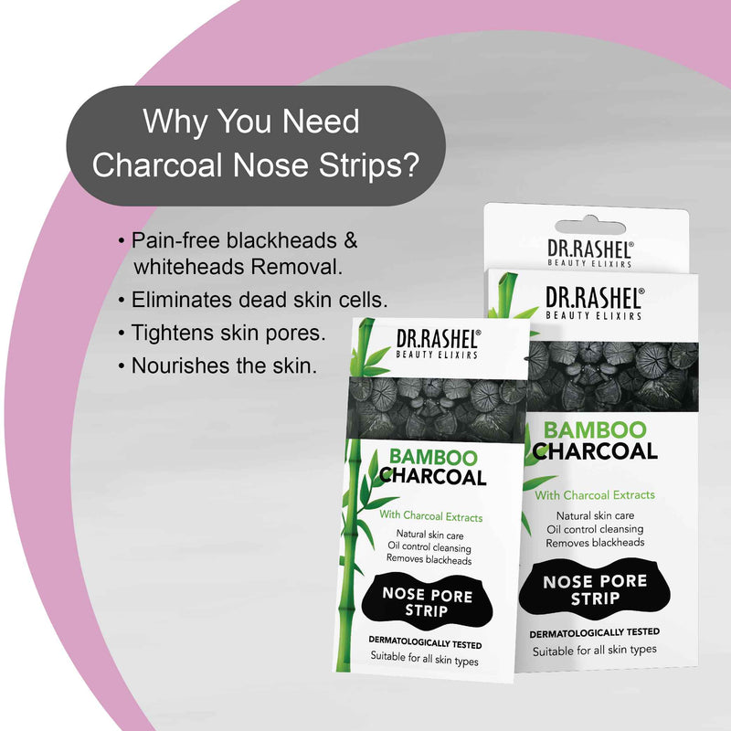 Bamboo Charcoal Nose Strips for Blackheads Removal (10 Strips)