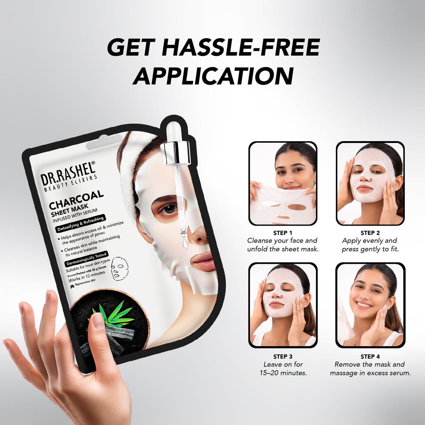 Charcoal Sheet Mask with Serum Set