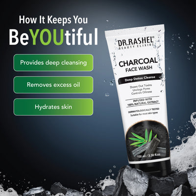 Dr.Rashel Charcoal Face Wash - 100 Ml