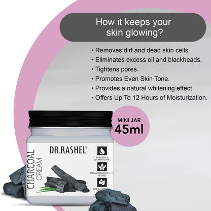 Charcoal Cream (Pack Of 2)  - 45ml