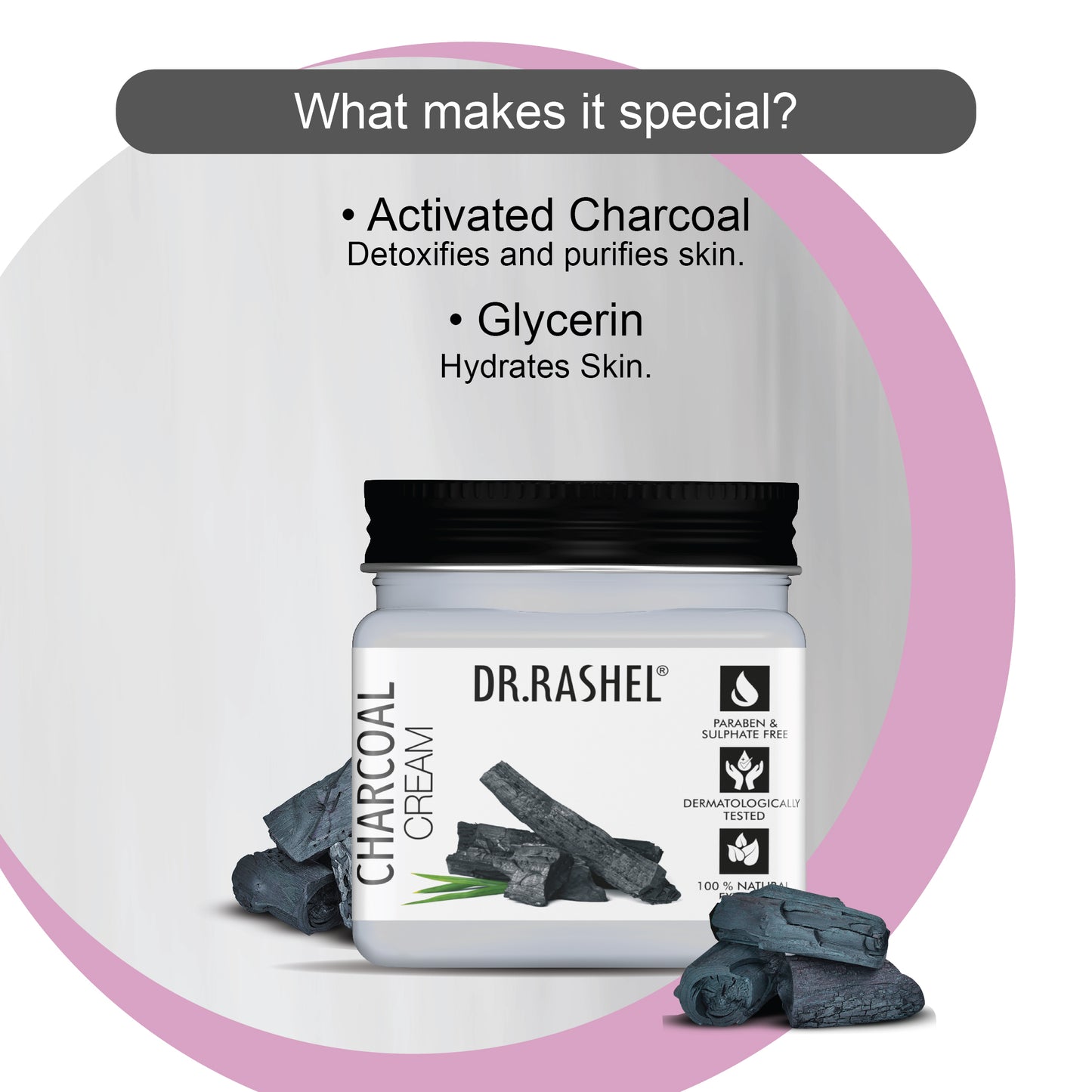 Charcoal Cream (Pack Of 2)  - 45ml