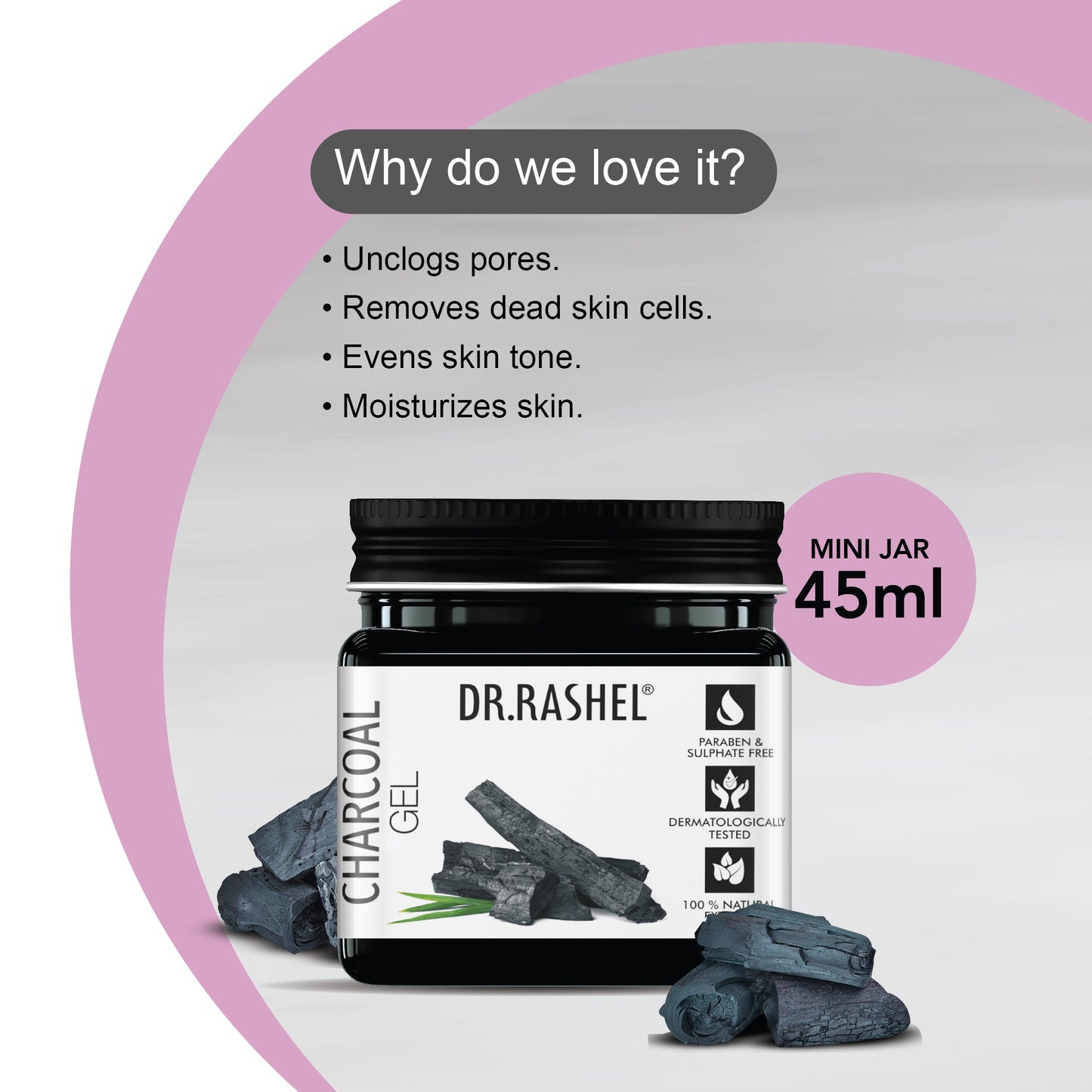 Charcoal Gel (Pack Of 2)  - 45ml