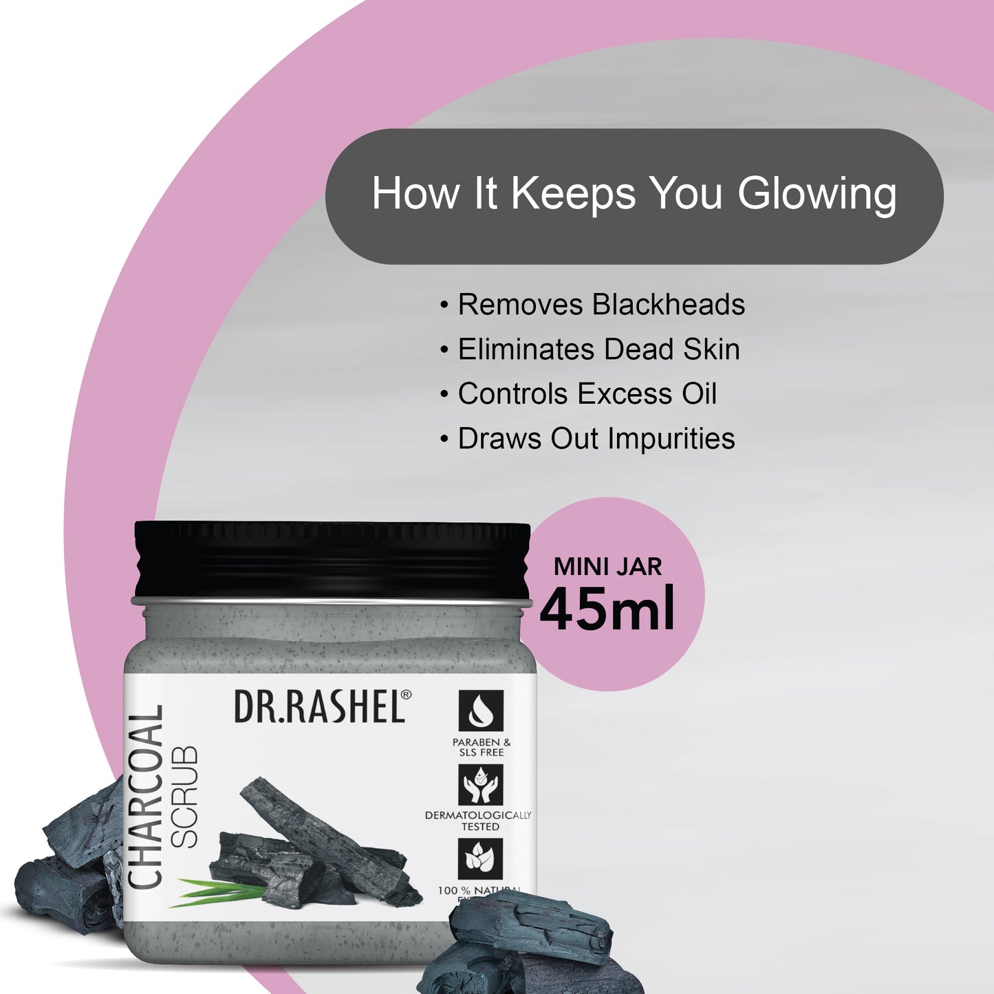 Charcoal Scrub (Pack Of 2)  - 45ml