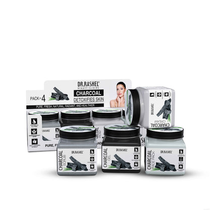 Charcoal Pack of 4 (Scrub, Gel, Cream & Facepack)