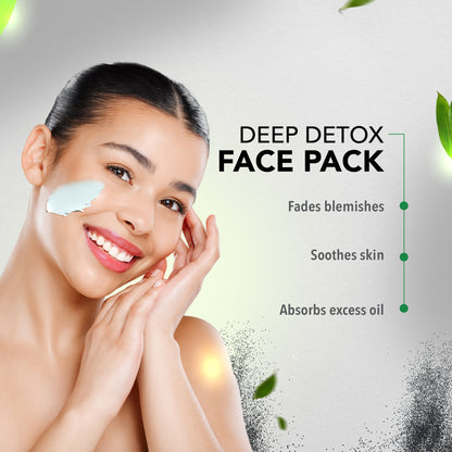 Charcoal Facial Pack of 4 (Scrub, Gel, Cream & Facepack) - 1520 ml