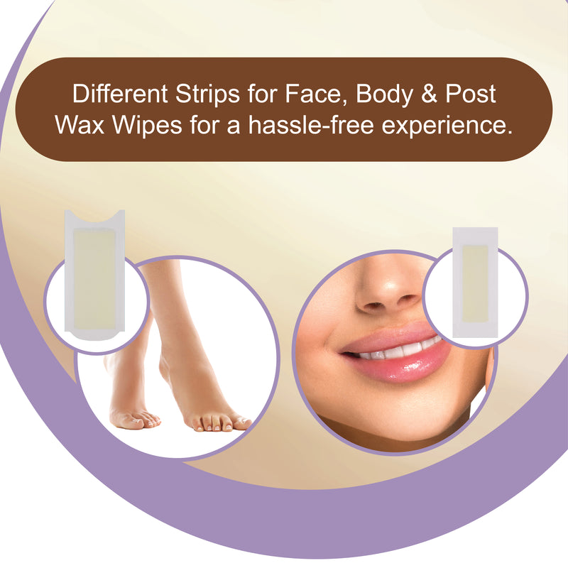 Insta Smooth White Chocolate Wax Strips Pack For Face & Body