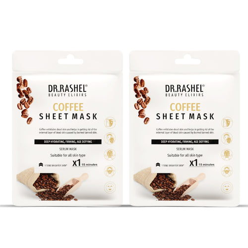 Coffee Sheet Mask with Serum Pack of 2