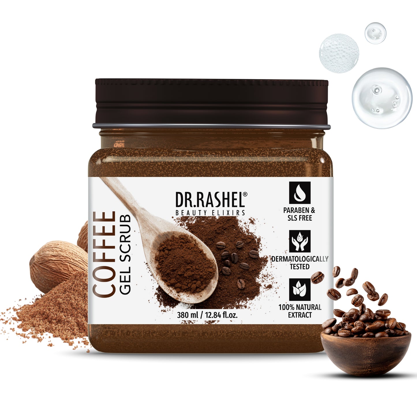 Coffee Gel Scrub for Face & Body - 380 ml