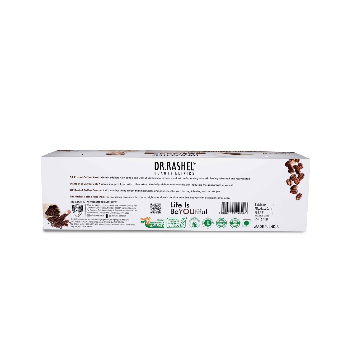 Coffee Pack of 4 (scrub, Gel, Cream & Facepack)