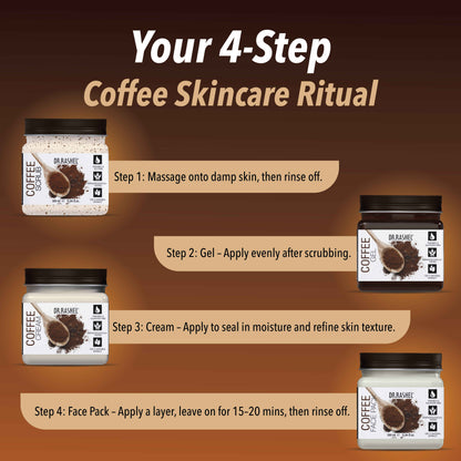 Coffee Pack of 4 (scrub, Gel, Cream & Facepack)