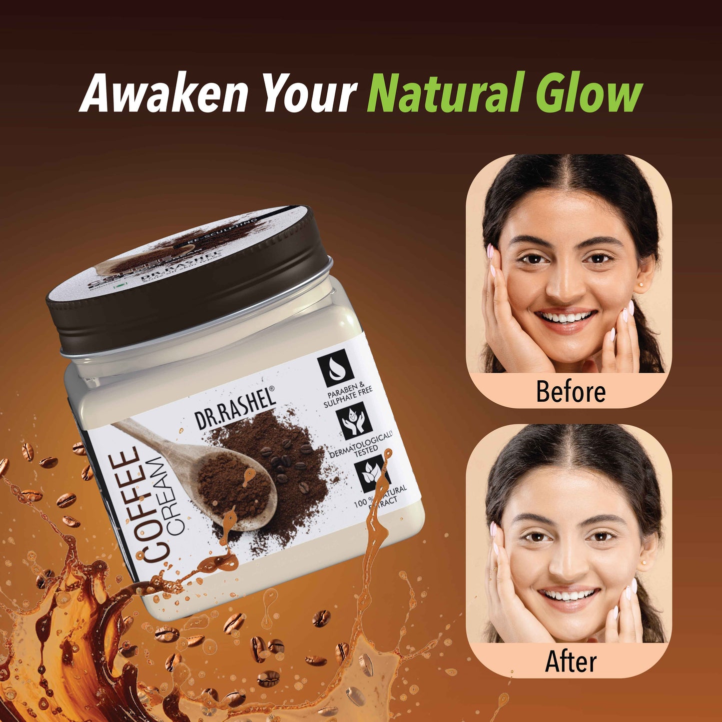 Coffee Face Cream Effects