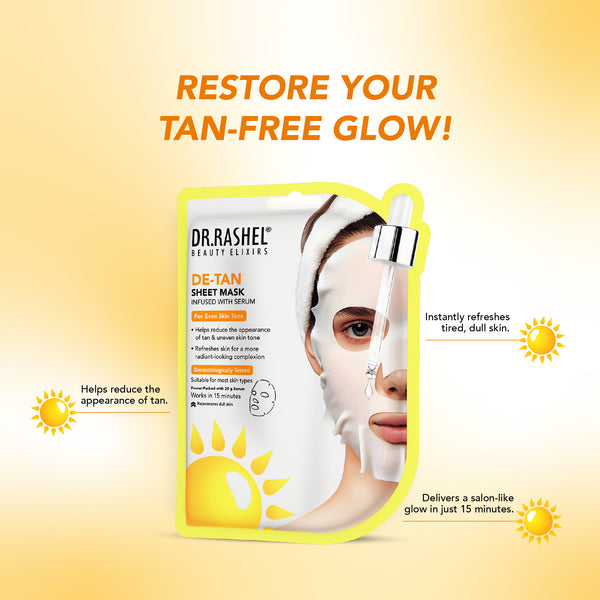 Detan Sheet Mask with Serum Pack Of 2