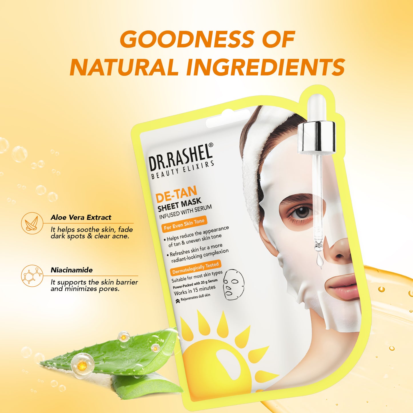 Detan Sheet Mask with Serum
