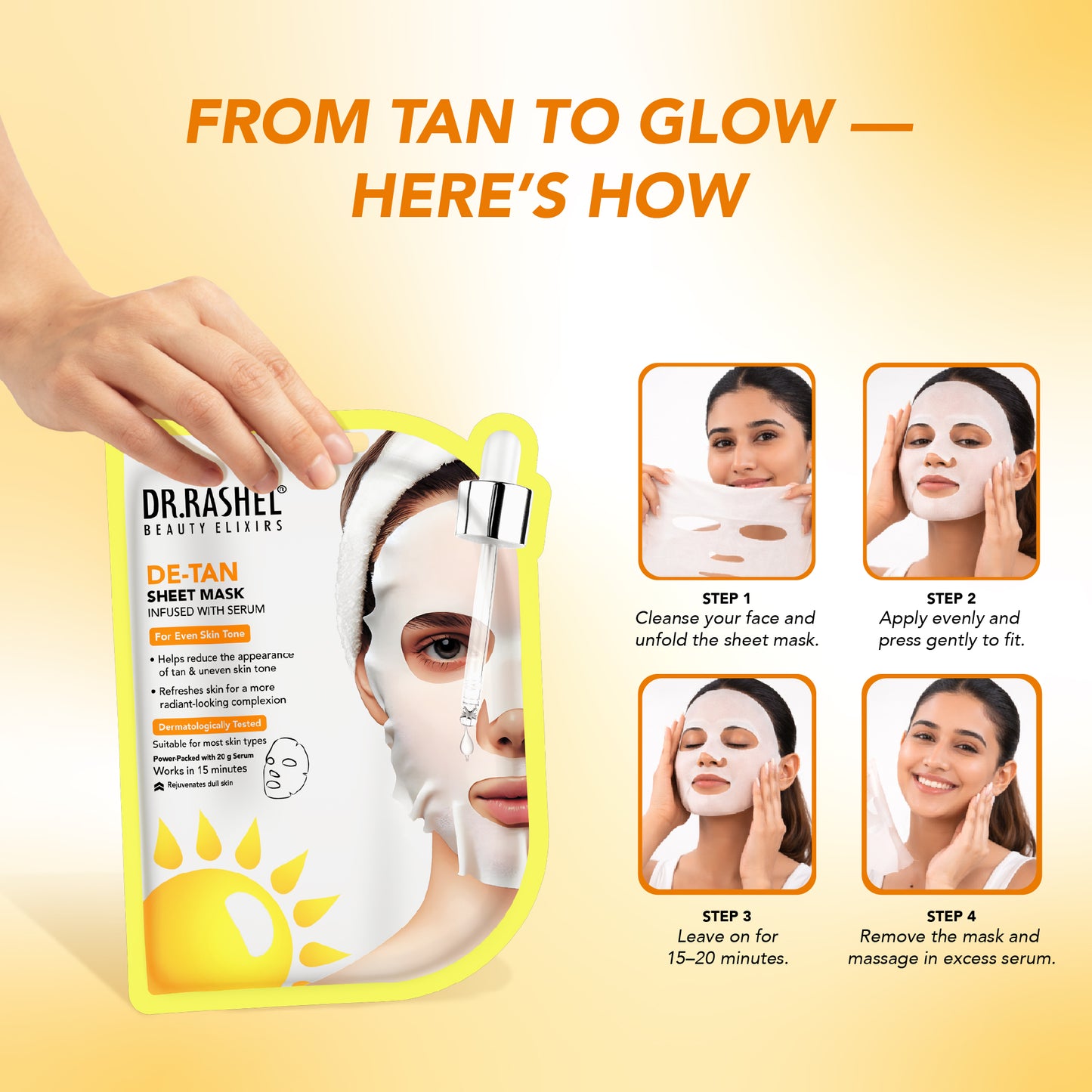 Detan Sheet Mask with Serum