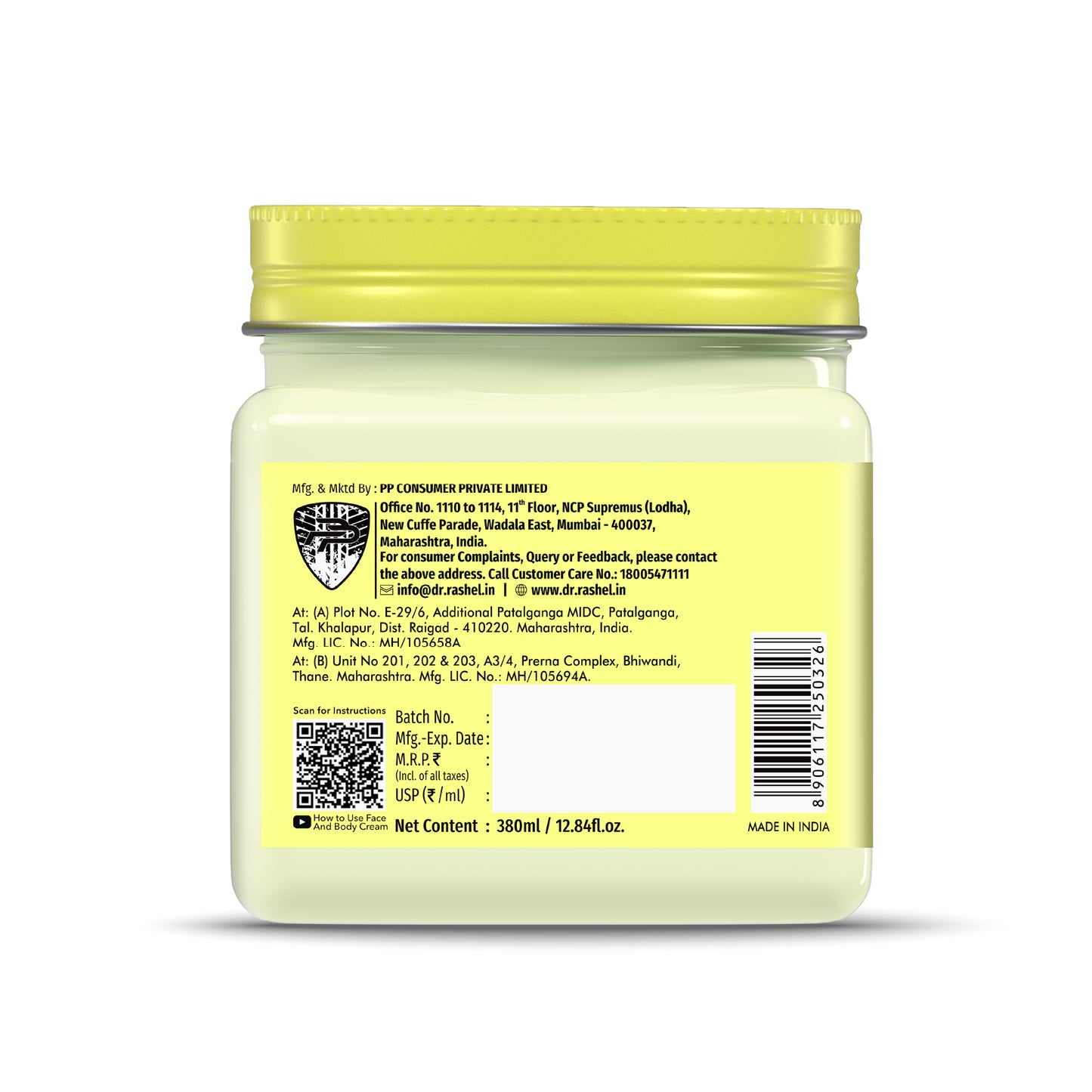 Detan Cream - 380 ml