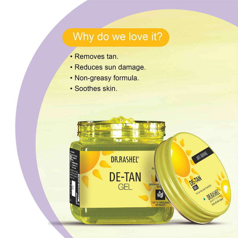 De-Tan Gel benefits