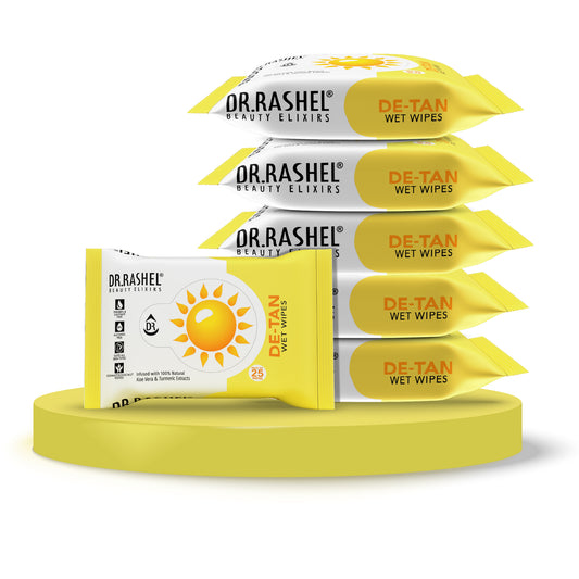 Detan Face Wet Wipes Pack of 6