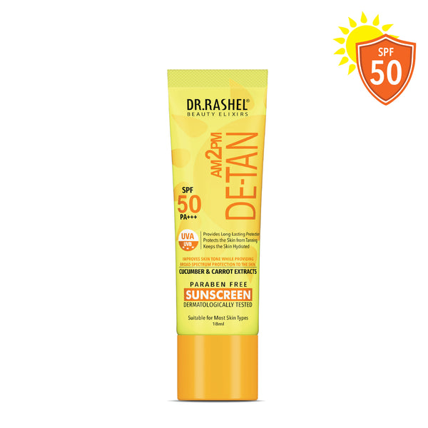 Detan Sunscreen SPF 50 - 18 ml