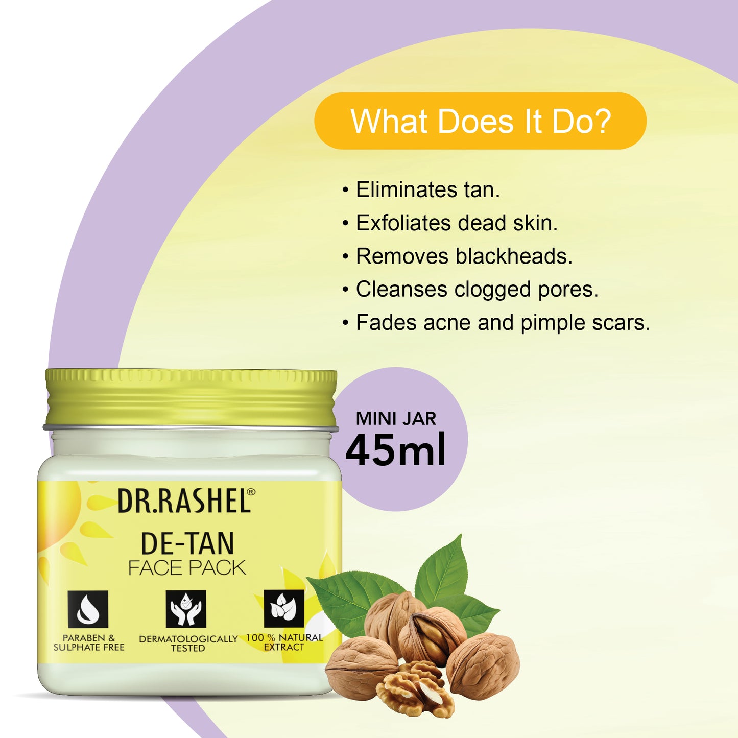 Detan Face Pack (Pack Of 2)  - 45ml