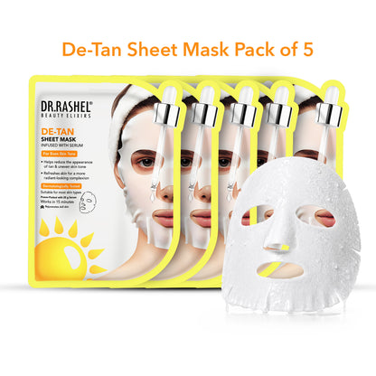 Detan Sheet Mask with Serum Set