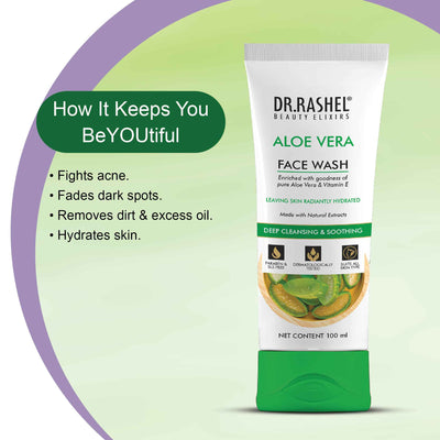 Dr.Rashel Aloe vera Face wash Benefits