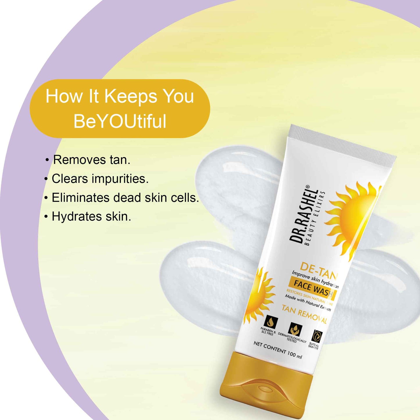 Dr.Rashel Detan Face Wash & Golden Peel Off Mask Combo