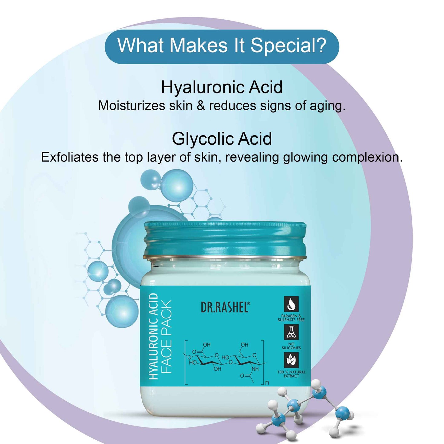 Dr.Rashel hyaluronic Acid Face Pack ingredients