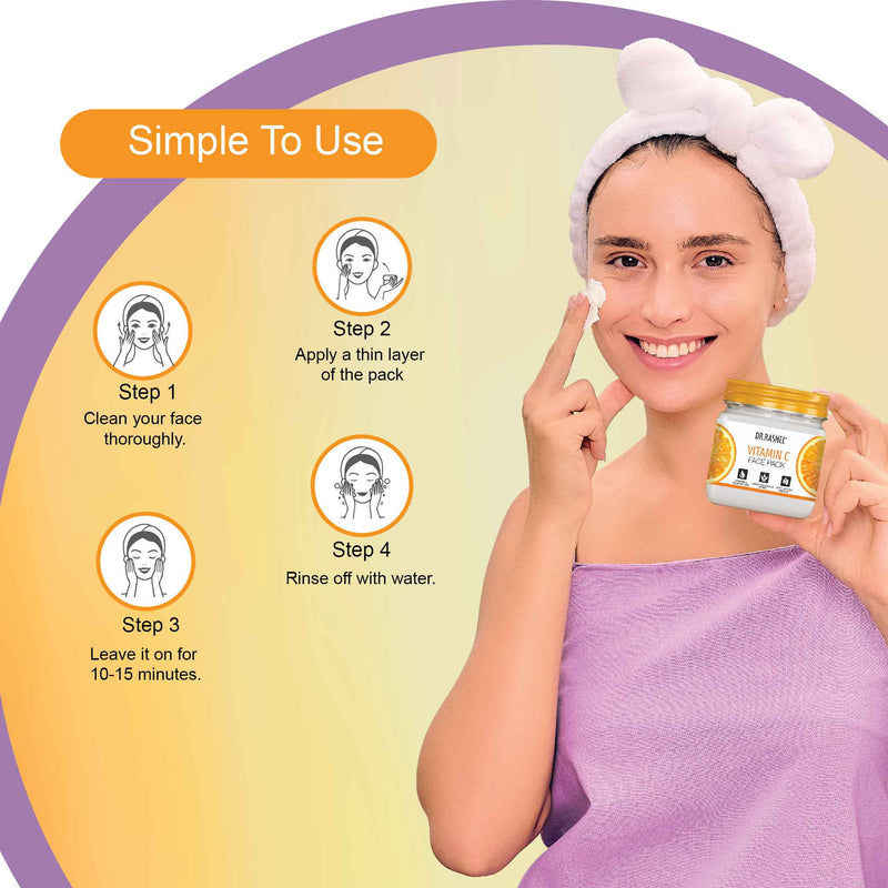 Dr.Rashel Vitamin C Face pack How to Use