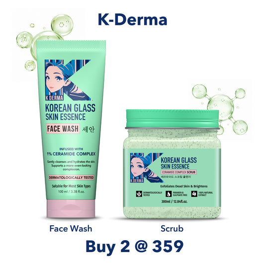 Korean Face Wash & Scrub Duo