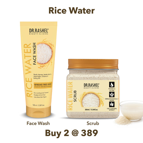 Rice Water Face Wash & Scrub Duo