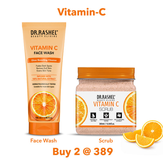 Vitamin C Face Wash & Scrub Duo