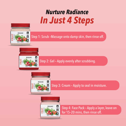 Fruit Pack of 4 (scrub, Gel, Cream & Facepack)