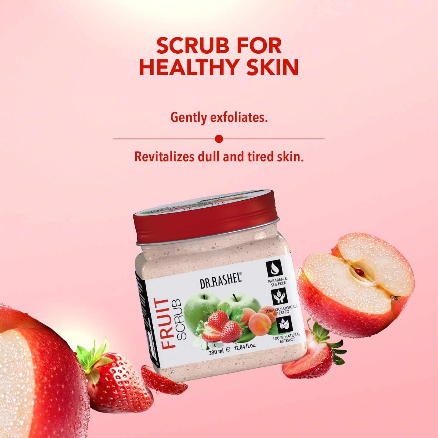 Fruit Facial Pack of 4 (scrub, Gel, Cream & Facepack) - 1520 ml