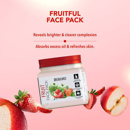 Fruit Facial Pack of 4 (scrub, Gel, Cream & Facepack) - 1520 ml