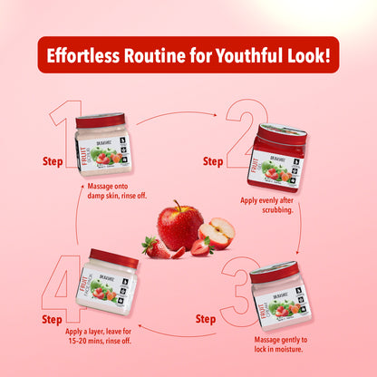 Fruit Facial Pack of 4 (scrub, Gel, Cream & Facepack) - 1520 ml
