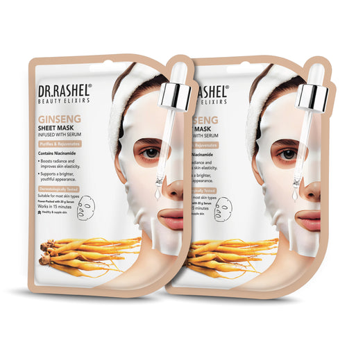 Ginseng Sheet Mask Infused With Serum Set