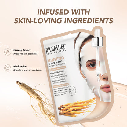 Ginseng Sheet Mask Infused with Serum