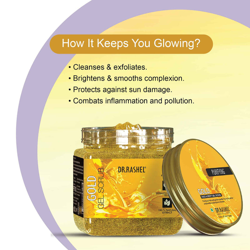 Gold Gel Scrub benefits