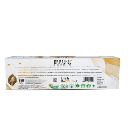 Gold Facial Pack of 4 (scrub, Gel, Cream & Facepack) - 1520 ml