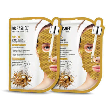 Gold Sheet Mask  with Serum