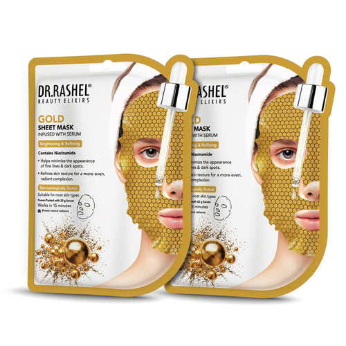 Gold Sheet Mask  with Serum