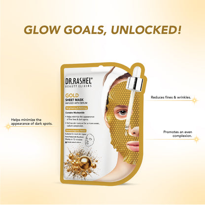 Gold Sheet Mask  with Serum