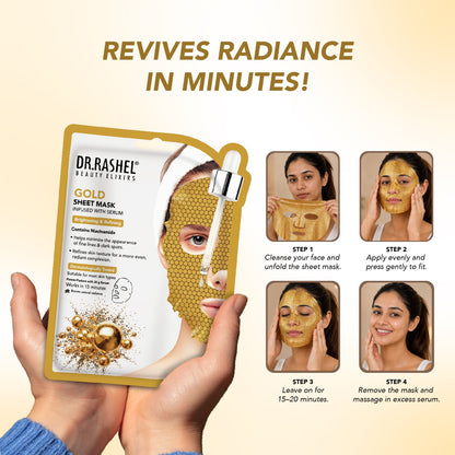 Gold Sheet Mask  with Serum