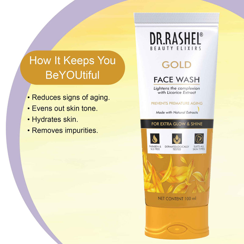 Gold Face Wash Benefits