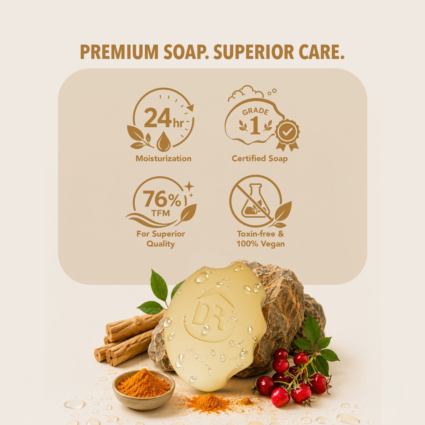 DR.Rashel Grippy Sandalwood Soap Buy 3 Get 1 Free