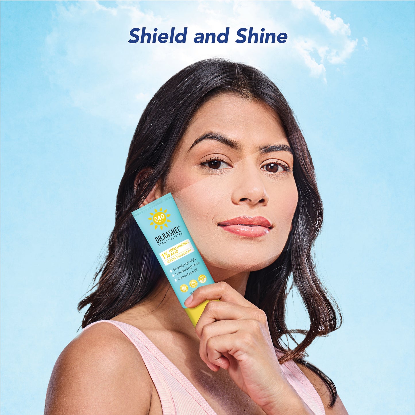 DR.Rashel Serum Sunscreen with 1% Hyaluronic Acid SPF 40
