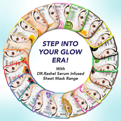 Hyaluronic Acid Sheet Mask with Serum Pack of 2