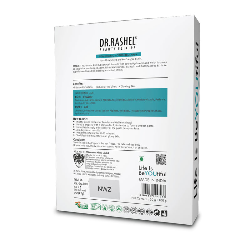 Hyaluronic Acid Rubber Peel-Off Mask