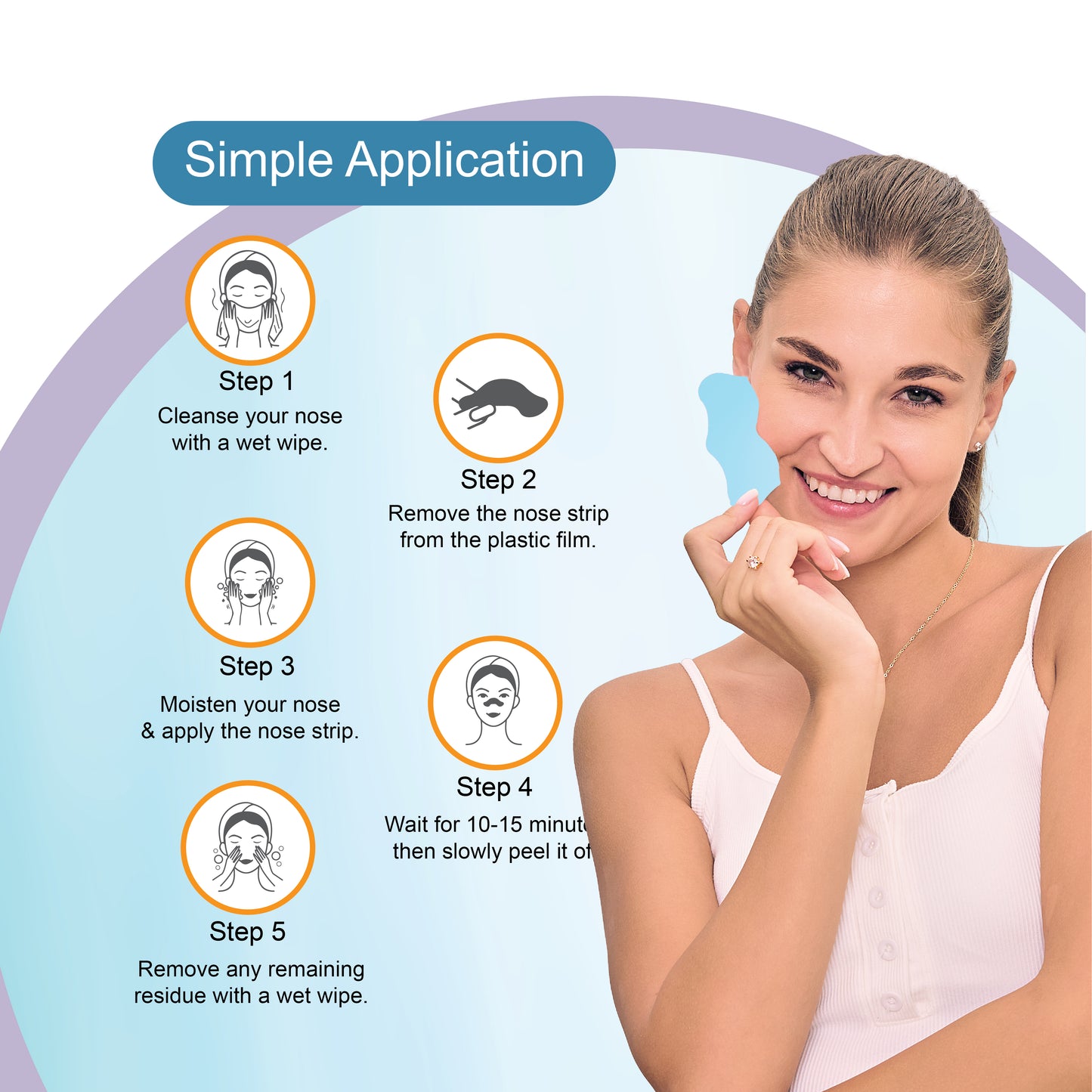 Hyaluronic Acid Nose Strips & Soothing Wet Wipes Combo Pack (20 pcs)